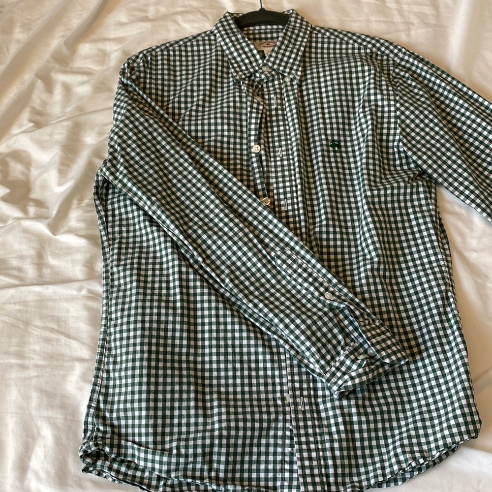 Brooks Brothers Red Fleece button down checkered shirt